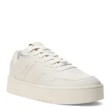 Championes Topper modelo Terre Print de plataforma, color beige, confeccionados en material sintético con textura combinada. Presentan cierre con cordones al tono y logo de la marca en el lateral.