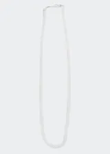 Cadena Bismarck Italy de plata 925 hipoalergénica, de 50 cm de largo y 4 mm de ancho.