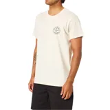 Remera Katin League de color blanco, manga corta y cuello redondo, con pequeño estampado circular en el pecho.
