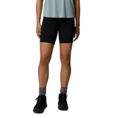 Short calza deportivo Columbia Loneridge de color negro, con diseño ajustado de tiro alto y tecnología hidroabsorbente Omni-Wick, confeccionado en tejido elástico en cuatro direcciones.