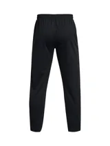 Pantalón de entrenamiento Under Armour de la colección Challenger, modelo UA MS Ch. Pique Pant, de color negro con logo blanco en la pierna. Cuenta con cintura elástica con cordón interno, bolsillos laterales con cierre y cremalleras en los tobillos.
