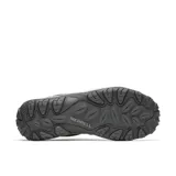 Championes de trekking Merrell modelo Accentor 3 Waterproof, confeccionados en combinación de malla y gamuza en tonos grises. Presentan cierre con cordones, puntera protectora de goma y suela con tacos de 5 mm para mayor tracción.