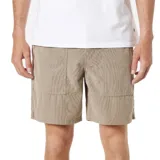 Bermuda Katin Trails de pana color beige, con bolsillos laterales y traseros.