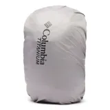 Mochila técnica Columbia de 24 litros, diseñada para senderismo. Presenta un diseño ergonómico en color negro con panel trasero de malla transpirable, tirantes acolchados, cinturón ajustable y compartimento compatible con sistemas de hidratación. Incluye funda impermeable, bolsillos laterales para botellas y fijaciones para bastones de trekking.