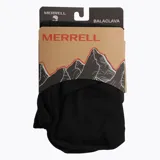 Pasamontañas Merrell de color negro, diseñado para brindar protección contra el viento y el frío. Confeccionado en tejido elástico y transpirable, ofrece un ajuste ergonómico ideal para actividades al aire libre y deportes de montaña.