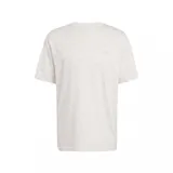 Remera de corte holgado color blanco con estampado de logos de Adidas en patrón damero. Cuello redondo y logo pequeño bordado en el pecho.