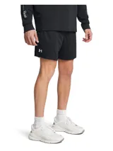 Short deportivo Under Armour Tech Mesh, color negro, de tejido de malla transpirable y ligero, con bolsillos laterales y cintura elástica.