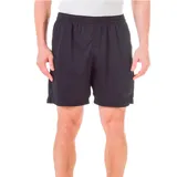 Bermuda deportiva Fila de corte clásico, color negro, con cintura elástica y logo de la marca sutilmente estampado en la pierna derecha.