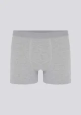 Pack de dos calzoncillos bóxer largos, uno negro y otro azul marino, confeccionados en algodón y elastano, con elástico personalizado en la cintura.