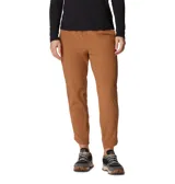 Pantalon de senderismo Columbia, color camel, con cintura ajustable, bolsillos laterales y tecnologia de secado rapido.