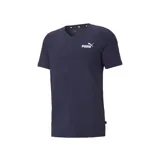 Remera Puma de hombre color negro, de corte clásico, con cuello en V y logo estampado en el pecho.
