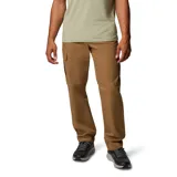 Pantalon cargo de hombre color marron, con bolsillos laterales con cierre de velcro y bolsillos posteriores. Confeccionado en tejido elastico con tecnologia de proteccion solar.