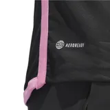 Camiseta de fútbol Adidas del Inter Miami CF, modelo Alternativa Messi 10 temporada 22/23. Diseño negro con detalles en rosa, estampado ondulado y tecnología Aeroready. Incluye nombre y número de Messi en la espalda.