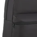 Mochila Puma Phase III azul marino con logo blanco estampado en el frente. Cuenta con compartimento principal con doble cremallera, bolsillo frontal con cierre, bolsillo lateral de malla, correas ajustables y acolchadas, y panel trasero acolchado.