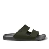 Ojotas Reef Oasis Double Up color verde con base gris.