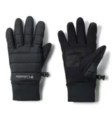 Guantes deportivos Columbia con tecnología termorreflectante Omni-Heat y tratamiento repelente Omni-Shield. Presentan diseño acolchado en el dorso, palma reforzada con tejido de PU, puño elástico y compatibilidad con pantallas táctiles.