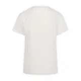 Remera deportiva de manga corta y cuello redondo, color blanco, de corte clásico y cómodo.