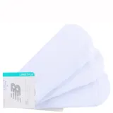 Pack de tres pares de medias invisibles New Balance, color negro, con logo de la marca estampado en blanco en la parte lateral.