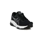 Championes de running Asics Gel-Kimera, color negro con entresuela blanca y detalles plateados.