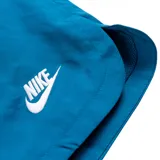 Short de baño Nike color negro, con cintura elástica ajustable mediante cordón blanco y logo de la marca bordado en la parte inferior de la pierna.