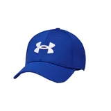 Gorro Under Armour azul con logo bordado en blanco.