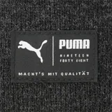 Gorro de lana Puma Archive Heather color gris oscuro, con logo de la marca bordado en el frente.