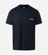 Remera deportiva de hombre con tecnología Dry, confeccionada en poliamida y elastano. Presenta un diseño de corte regular, cuello redondo, manga corta y estampa lettering pequeña en el pecho con la frase Seeking my highs.