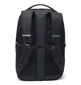 Mochila Columbia modelo Atlas Explorer 28L de color negro, con compartimentos principales con cierre, funda para portátil con forro polar, bolsillos organizadores y cordones elásticos externos.