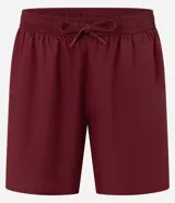 Bermuda deportiva masculina de color gris azulado, confeccionada en tejido técnico con textura perforada. Presenta cintura elástica con cordón de ajuste y diseño funcional para entrenamiento.