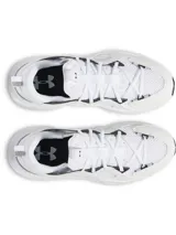 Championes Under Armour UA Infinite Mvmnt de color blanco con detalles en gris y negro, capellada de malla transpirable y suela con amortiguación HOVR+.