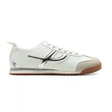 Championes deportivos American Sport Adina, color blanco con detalles en gris y suela marrón.