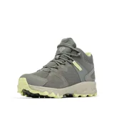 Bota de senderismo Columbia para mujer, de caña media, confeccionada en malla transpirable y gamuza sintética. Cuenta con tecnología impermeable OutDry, sistema de ajuste Navic Fit, mediasuela Techlite+ para amortiguación y suela Adapt Trax con tacos de 5 mm para mayor tracción.