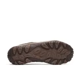Championes de senderismo Merrell modelo Accentor 3, confeccionados en una combinación de gamuza y malla transpirable. Presentan un diseño robusto con puntera protectora, entresuela de espuma EVA para amortiguación y suela de goma con tracción adherente.