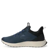 Championes deportivos Topper modelo Split Stab, de color azul con suela de goma en tono crema y detalles en negro. Presentan un diseño de malla transpirable, cierre con cordones y refuerzos sintéticos laterales con el logo de la marca.