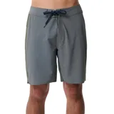 Short de baño Rip Curl Sseries 32One Cordura de color gris, con cordón de ajuste en la cintura y detalles en verde militar en los laterales.