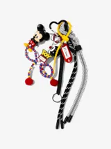 Llavero con dijes de Mickey Mouse, Toy Story, bola de billar y cordones blancos y negros.