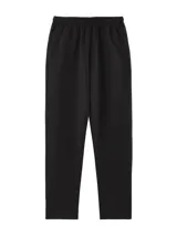 Pantalón de jogging azul marino de corte recto, con cintura elástica ajustable con cordón y bolsillos laterales.