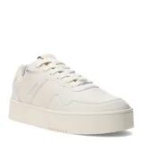 Championes urbanos Topper modelo Terre Print, color beige, con diseño de plataforma alta, cordones al tono y detalle de logo metálico en la lengüeta.