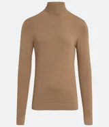 Buzo de corte slim con cuello alto y mangas largas, confeccionado en tejido de punto liso.