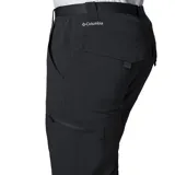 Pantalón cargo Columbia modelo Silver Ridge, color negro, con cintura elástica, bolsillos laterales con cierre y tejido técnico hidroabsorbente con protección solar.