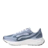 Championes de running New Balance modelo Fresh Foam Arishi, color azul con detalles en celeste y blanco, entresuela con tecnología Fresh Foam y suela de goma.