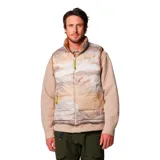 Chaleco reversible Columbia de la colección Heritage, con diseño acolchado en color marrón. Cuenta con cierre frontal, bolsillos laterales de doble entrada y dobladillo ajustable con cordón. Incorpora tecnología Omni-Shield para repeler la humedad y manchas.