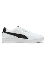 Championes deportivos Puma modelo Court Lally, de color blanco, con diseño urbano y suela de goma.
