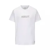 Remera de manga corta color marrón con logo de la marca Hurley estampado en el pecho.