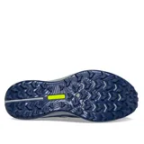 Championes Saucony Peregrine 12 para dama, color azul marino, rojo y naranja.