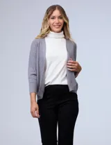 Cardigan tejido negro, marca Sioni.
