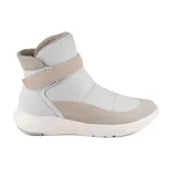Bota casual deportiva Usaflex Mérida, color gris claro con detalles en beige.