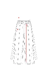 Pantalón de silueta recta amplia confeccionado en felpa de algodón. Presenta cintura elastizada, bolsillos laterales con largas tiras decorativas y bolsillos traseros plaqué.