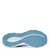 Championes de running Under Armour modelo W Ascend, color celeste con entresuela blanca y suela azul. Confeccionados en malla transpirable, cuentan con amortiguación Charged+ y cordones tono sobre tono.