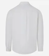 Camisa de manga larga Marfinno con cuello camisero y cierre frontal de botones. Confeccionada en tejido plano de lino y algodón.